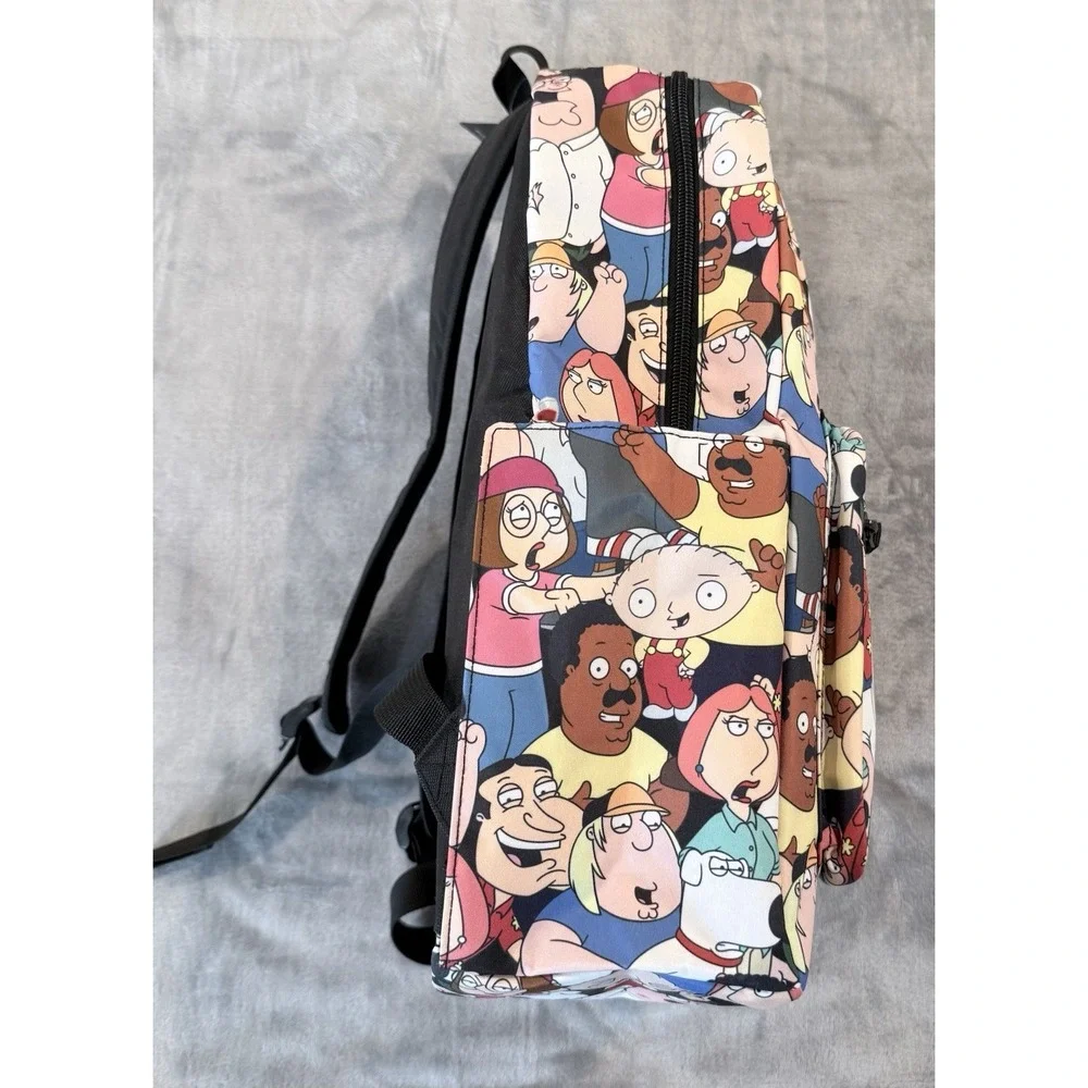 ⁠RARE Family Guy Backpack Bioworld Prototype Sample Tag All Over Print AOP NWT⁠